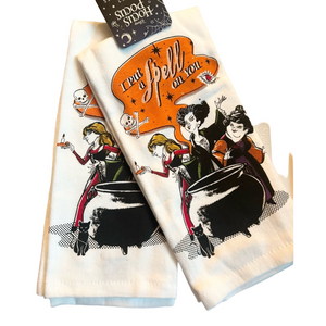 Disney Hocus Pocus Set of 2 Kitchen Towels 16”x26”